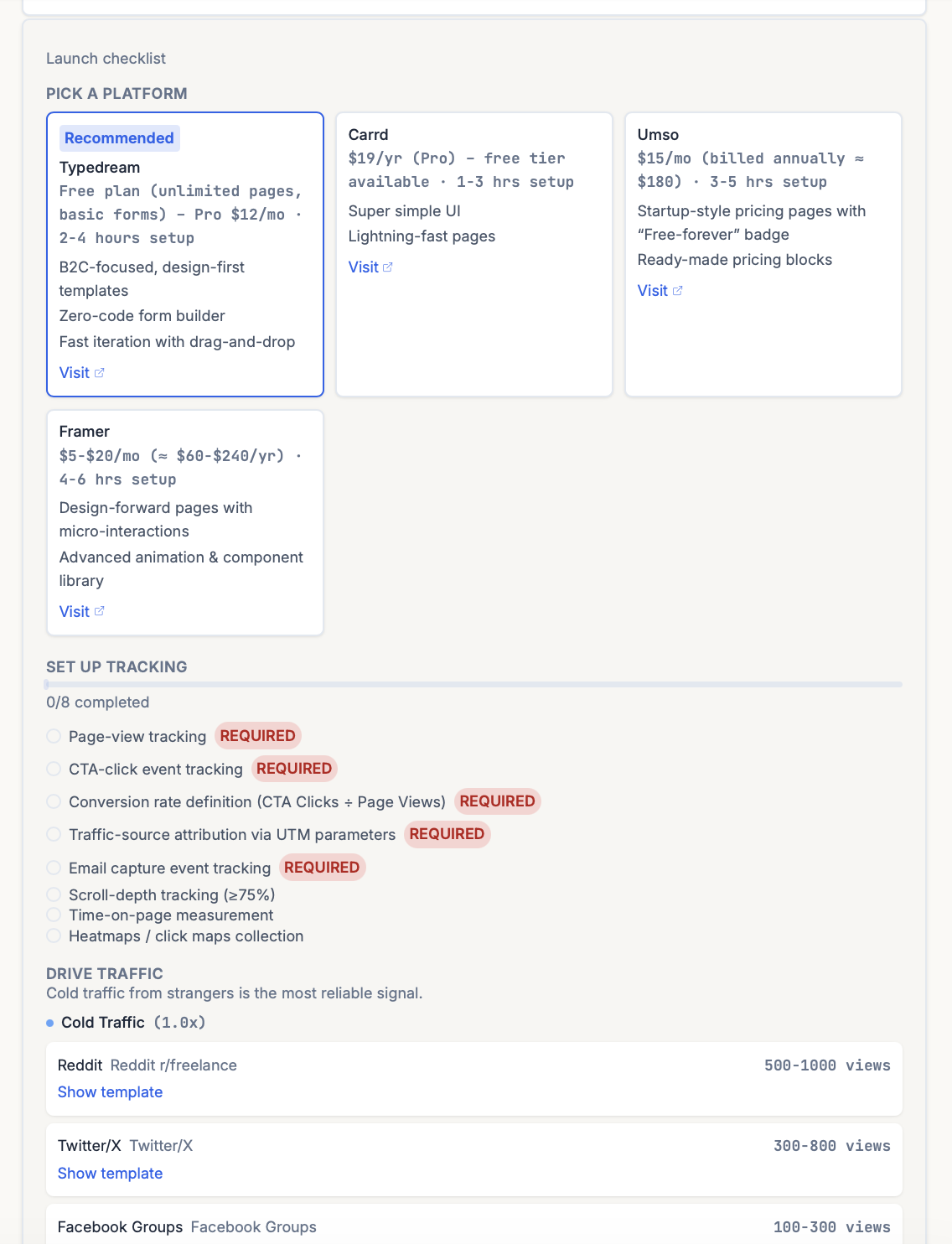 ShipFit Stage 7, Will They Pay? The Fake Door Test signal tiers (Gold, Silver, Bronze, Worthless) with weights, definitions, and example actions for each.
